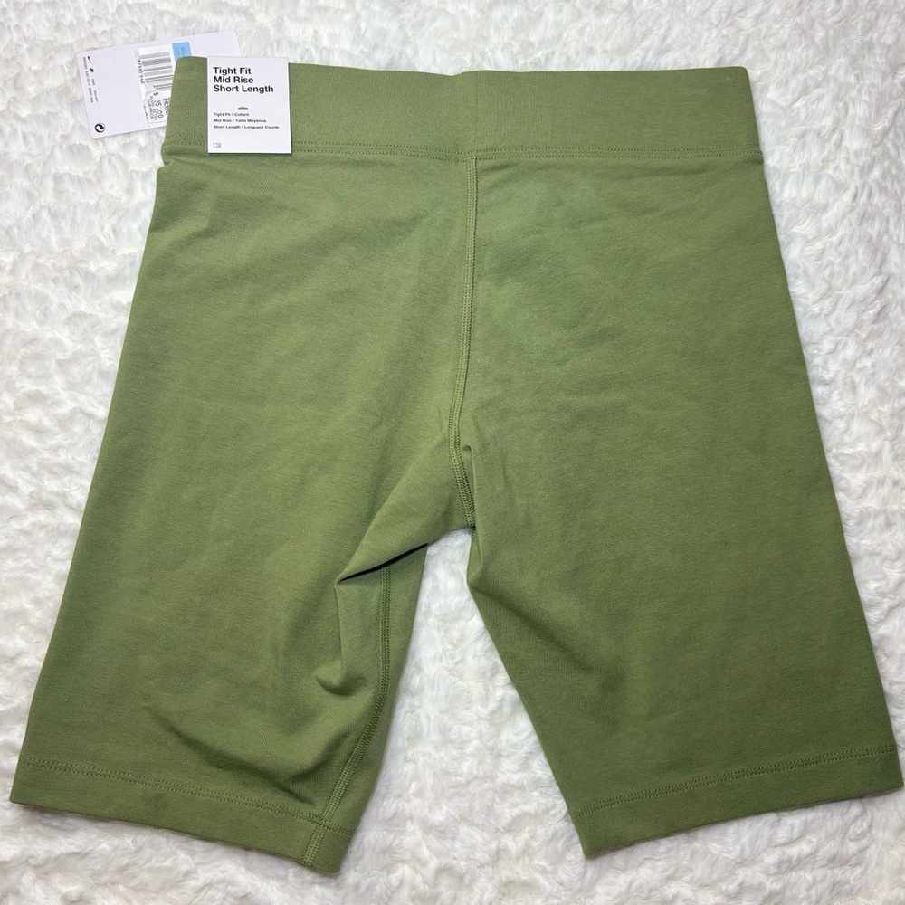 Nike Women's Olive Bike Shorts - Picture 3 of 3